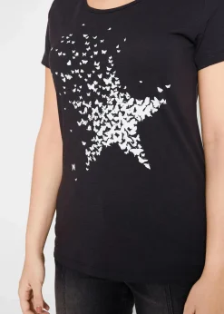 Flammgarn-Shirt aus Bio-Baumwolle, kurzarm