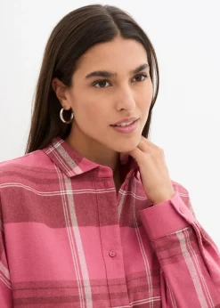 Flanellhemd aus reiner Baumwolle