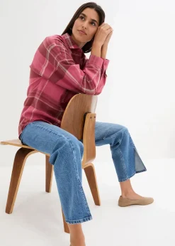 Flanellhemd aus reiner Baumwolle