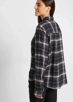 Flanellhemd aus reiner Baumwolle