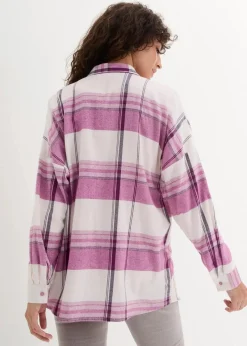 Flanellhemd aus reiner Baumwolle