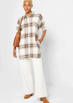 Flanellhemd aus reiner Baumwolle