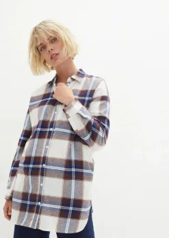 Flanellhemd aus reiner Baumwolle