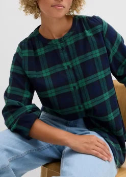 Flanellhemd aus reiner Baumwolle