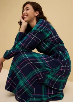 Flanellkleid aus reiner Baumwolle