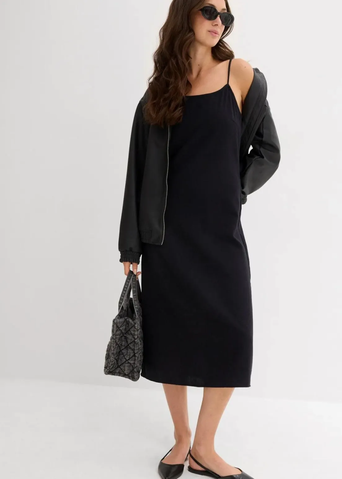 Flanell-Trägerkleid aus reiner Baumwolle