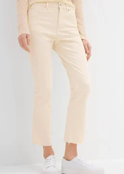Flared Jeans High Waist, cropped