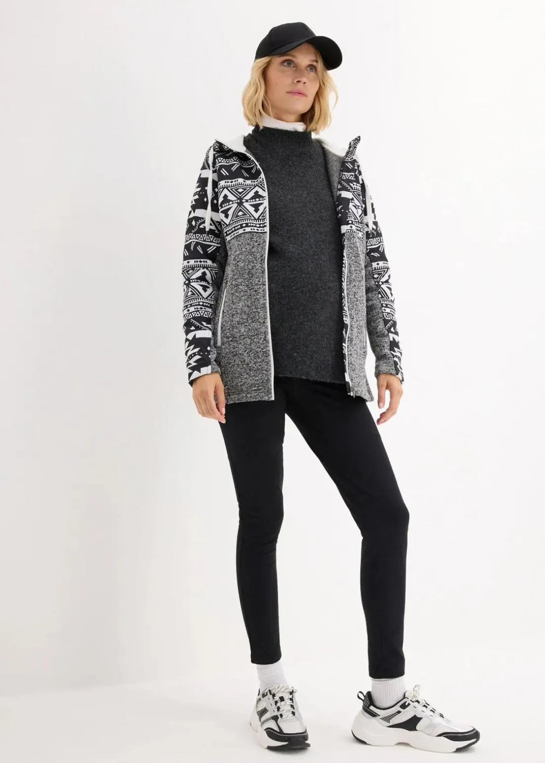 Fleece-Umstands- und Tragejacke