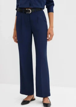 Fließende Bundfaltenhose