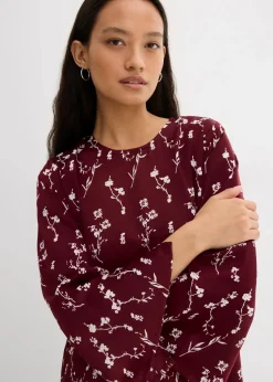 Florales Midikleid aus reiner Viskose