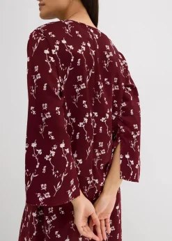 Florales Midikleid aus reiner Viskose