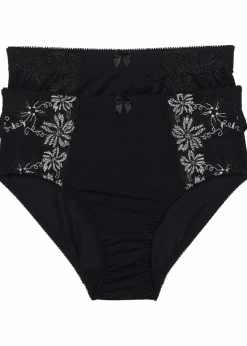 Formslip mit Stickerei (2er Pack)