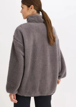 Funktions-Fleece Sportjacke, oversized