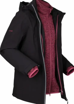 Funktions-Outdoor-3 in 1 Jacke mit Strickfleece-Innenjacke