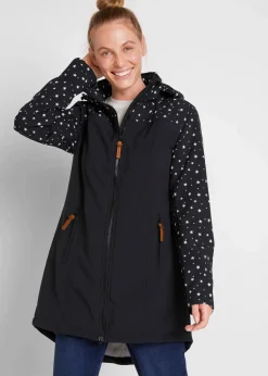 Funktions-Softshell-Parka mit Kuschelfleece
