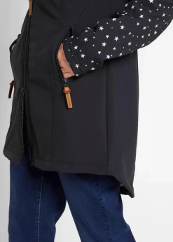 Funktions-Softshell-Parka mit Kuschelfleece