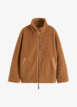 Gefütterte Teddy-Fleece Jacke