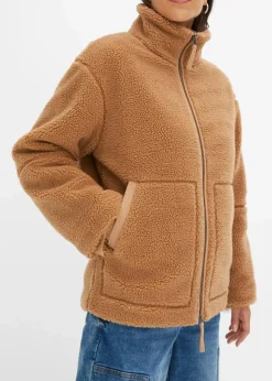 Gefütterte Teddy-Fleece Jacke