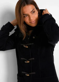 Gefütterter Cord-Dufflecoat