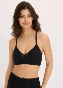 Gepolstertes Bralette ohne Bügel mit Bio-Baumwolle (2er Pack)