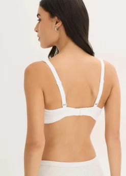 Gepolstertes Bralette ohne Bügel ​mit Bio-Baumwolle und Spitze