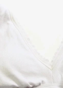 Gepolstertes Bralette ohne Bügel ​mit Bio-Baumwolle und Spitze