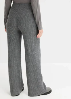 Gerippte Palazzo-Hose