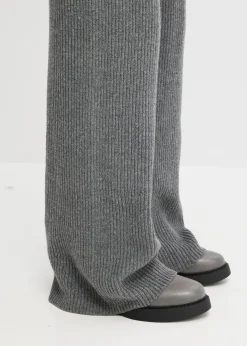 Gerippte Palazzo-Hose