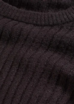 Gerippter Oversize-Pullover