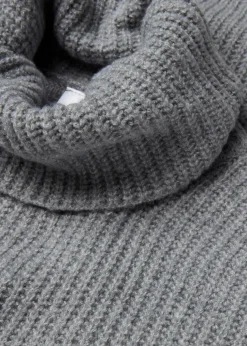 Gerippter Rollkragenpullover