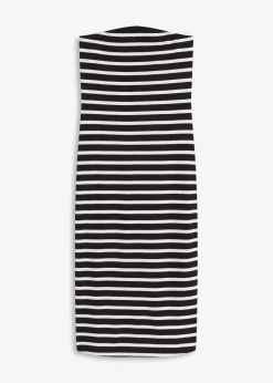 geripptes Bandeau-Kleid