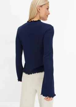 Geripptes Langarmshirt