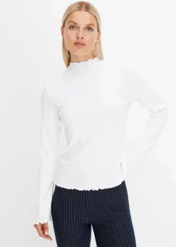 Geripptes Langarmshirt