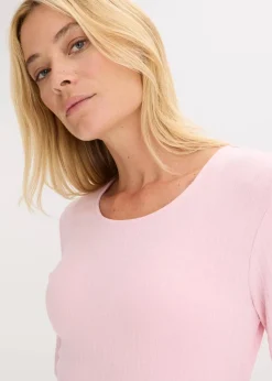 Geripptes Langarmshirt