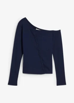 Geripptes Langarmshirt