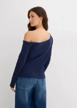 Geripptes Langarmshirt