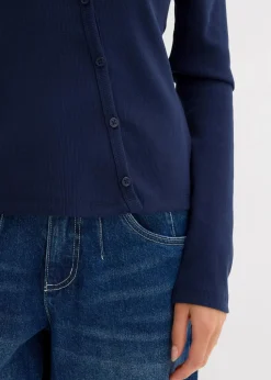 Geripptes Langarmshirt