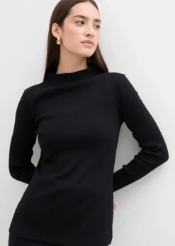 Geripptes Langarmshirt