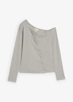 Geripptes Langarmshirt