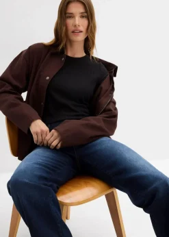 Geripptes Thermoshirt