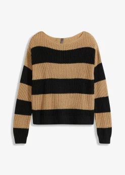 Gestreifter Strickpullover