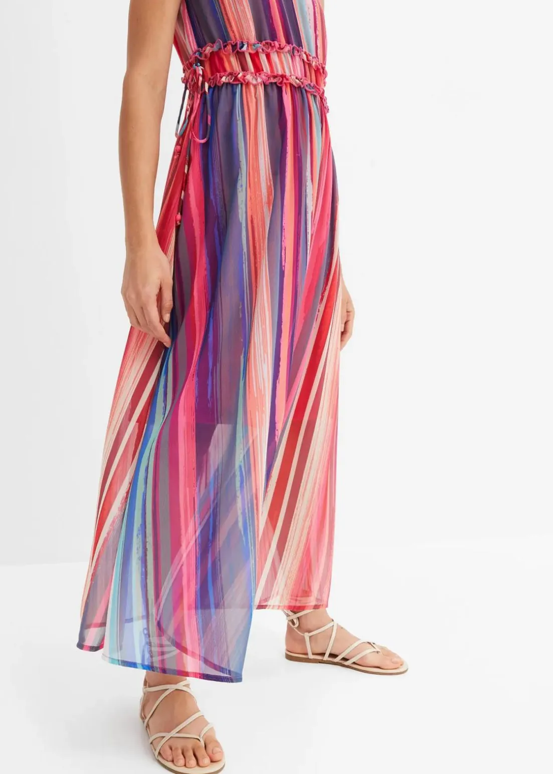 Gestreiftes Maxikleid