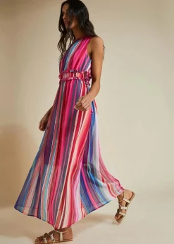 Gestreiftes Maxikleid