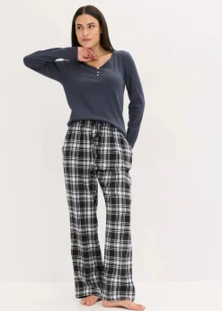 Gewebte Pyjamahose aus Flanell