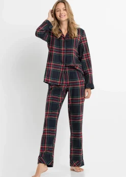 Gewebter Flanell Pyjama