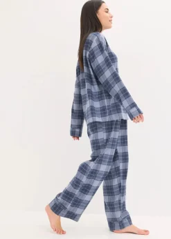 Gewebter Flanell Pyjama