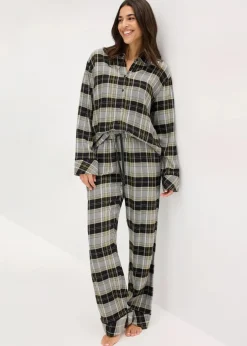 Gewebter Flanell Pyjama