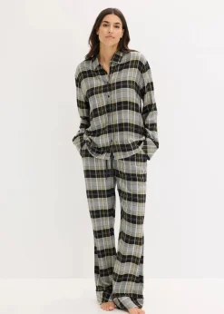 Gewebter Flanell Pyjama