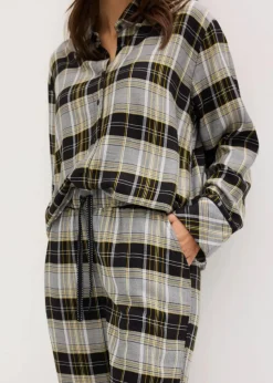 Gewebter Flanell Pyjama