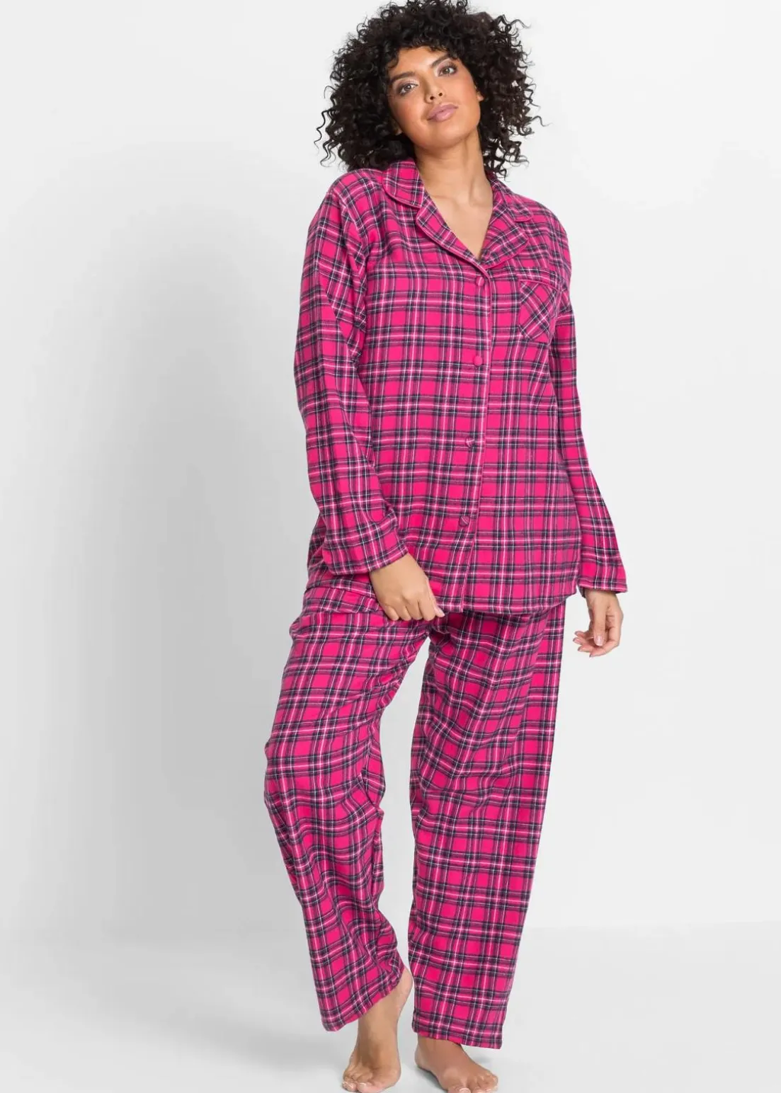 Gewebter Flanell Pyjama